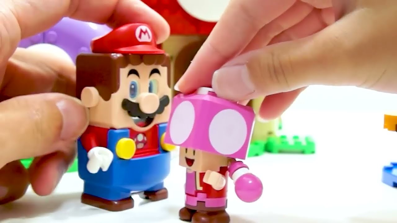 【LEGO遊び】レゴ スーパーマリオ キノピオのお菓子をぬすんだ泥棒クッパJr レゴマリオ【アナケナ&カルちゃん】LEGO Super Mario