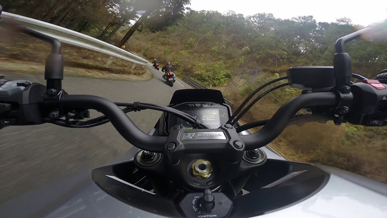 2019 Suzuki Katana on Japanese closed road
