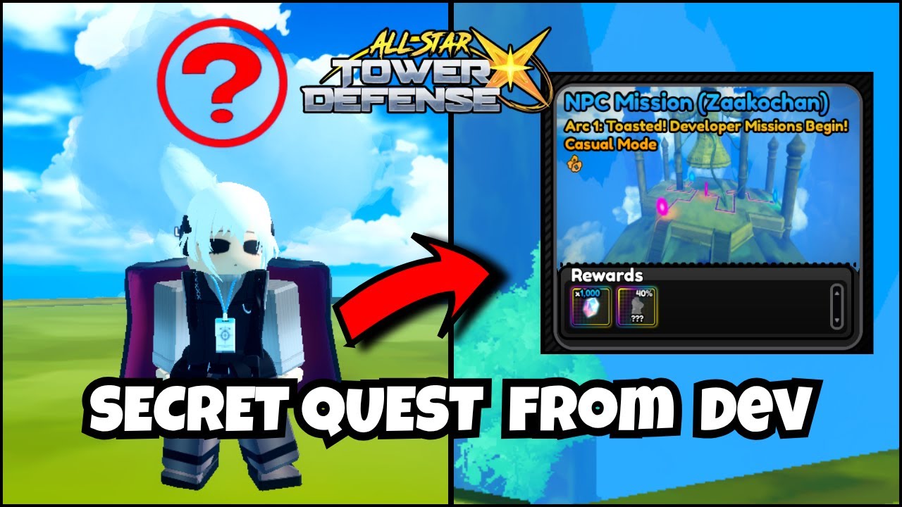 How to Find the Secret Dev Quest in All Star Tower Defense X