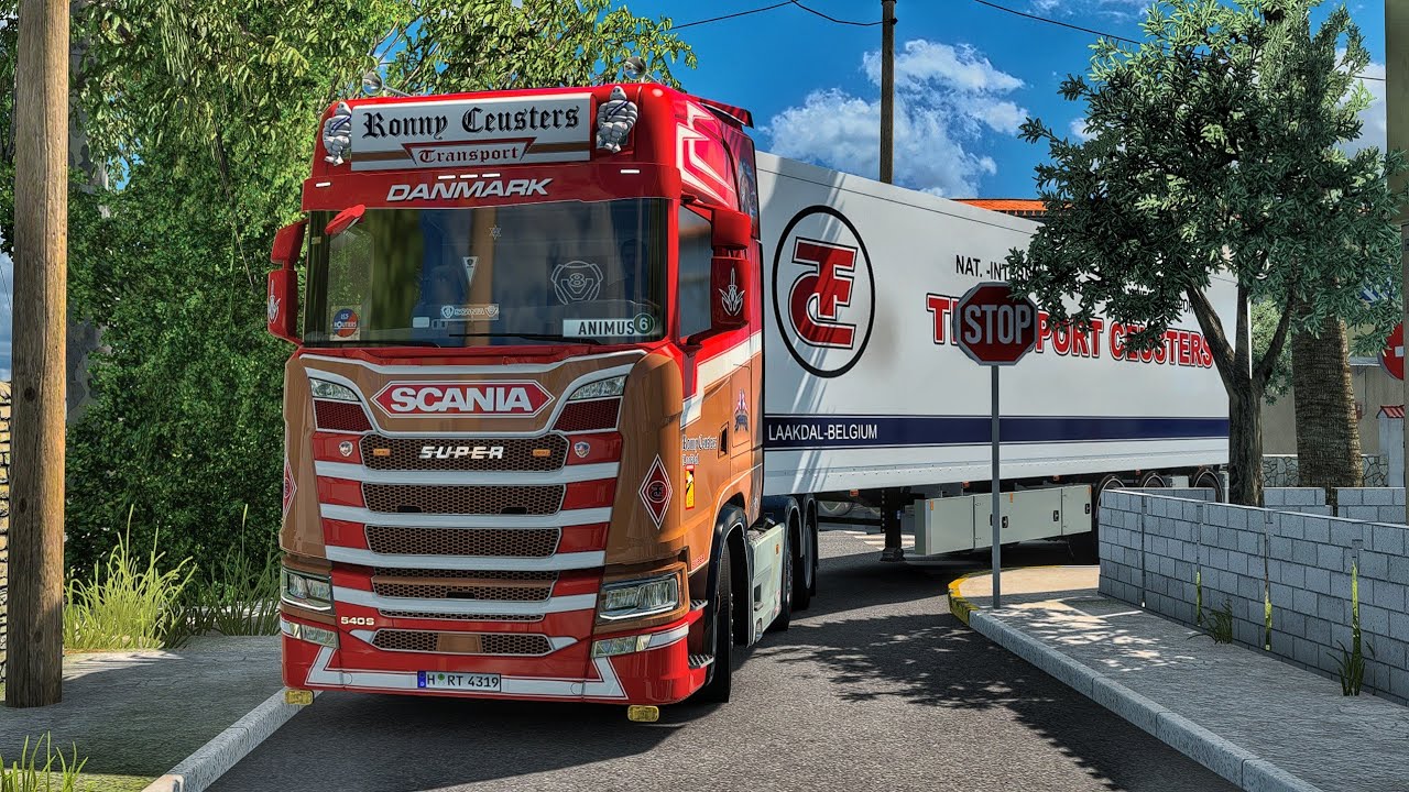 Through Narrow Streets of Greece | #ets2 1.55