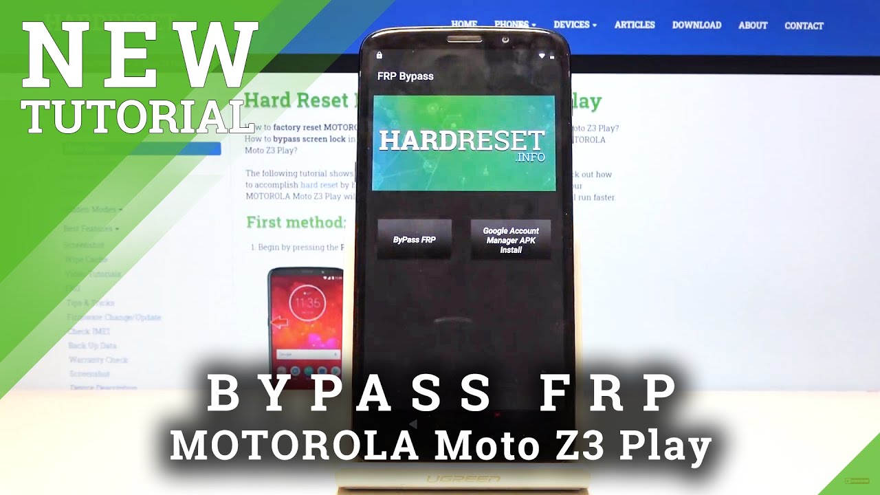 How to Unlock FRP in MOTOROLA Moto Z3 Play – Skip Google Verification