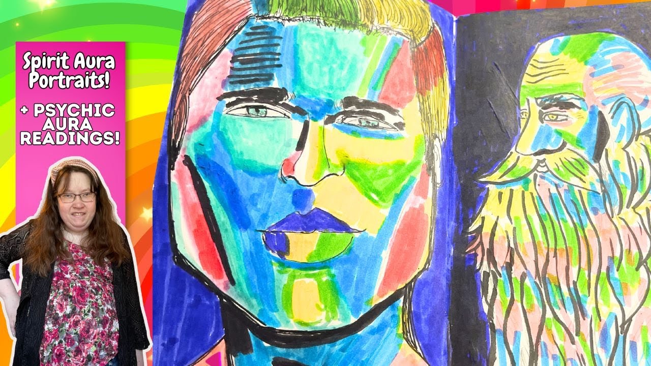 Psychic Medium Aura Portraits | Channeling Energy Through Art