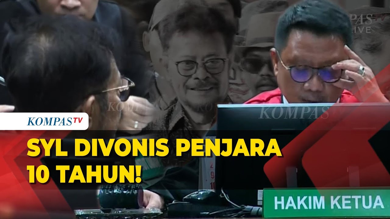 Detik-Detik Syahrul Yasin Limpo Divonis Penjara 10 Tahun dan Denda Rp300 Juta Kasus Korupsi Kementan