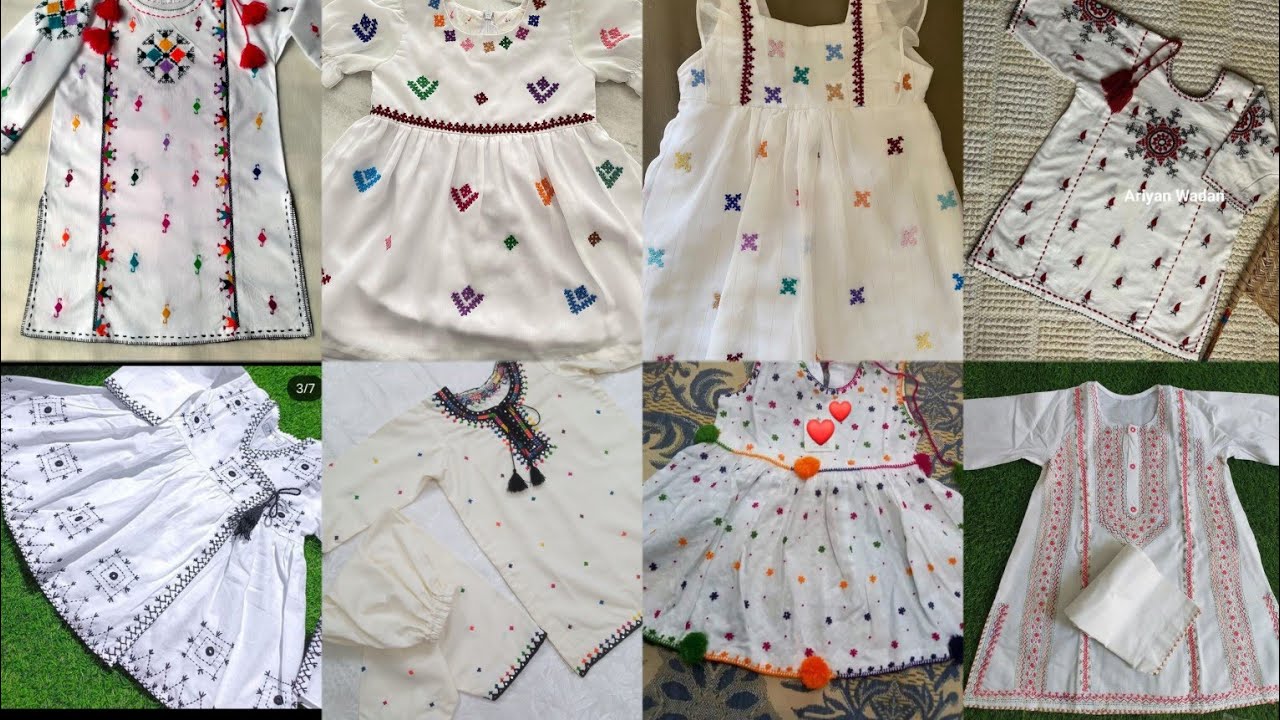 30+ Latest EID hand embroided Frocks designs 2024 || Sindhi hand embroided EID Dresses