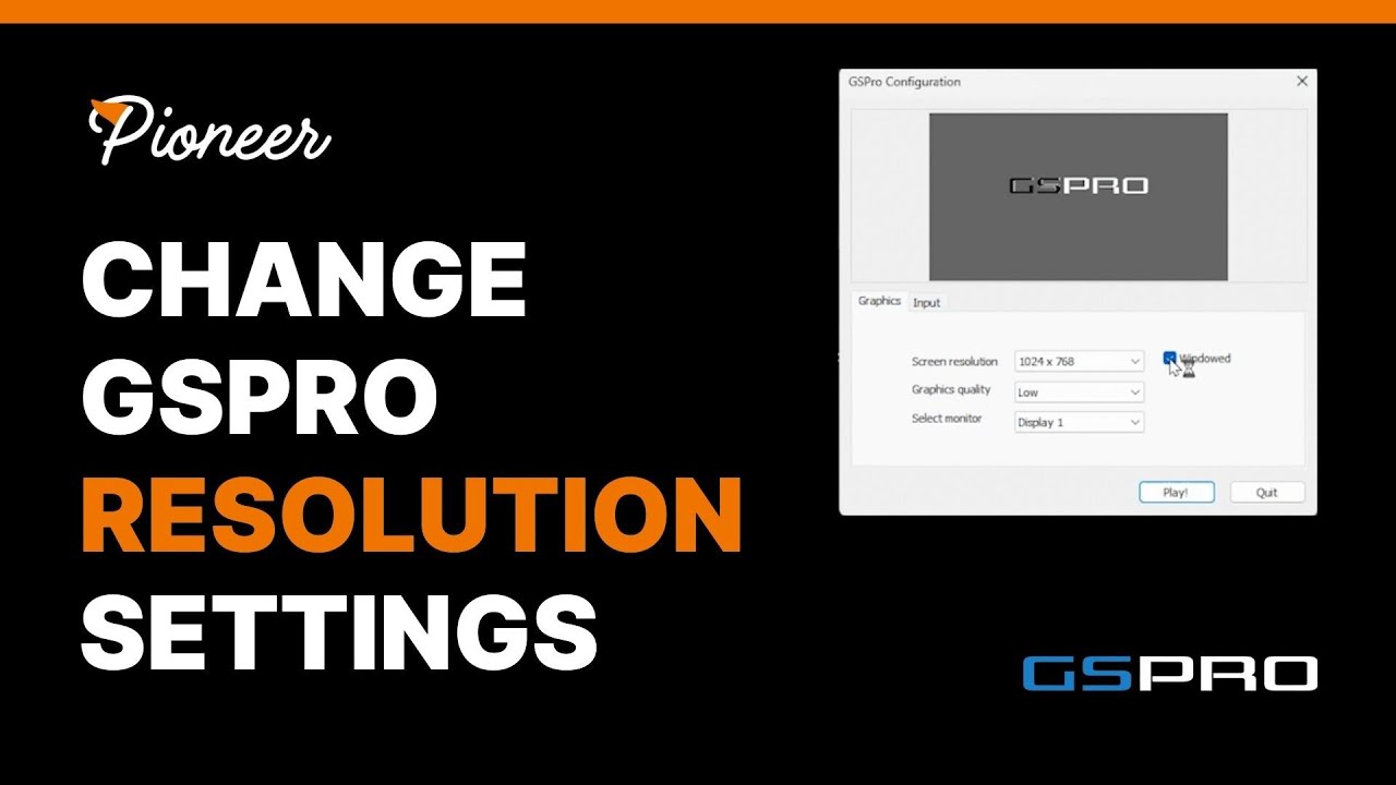 How To Change GSPro Resolution Settings