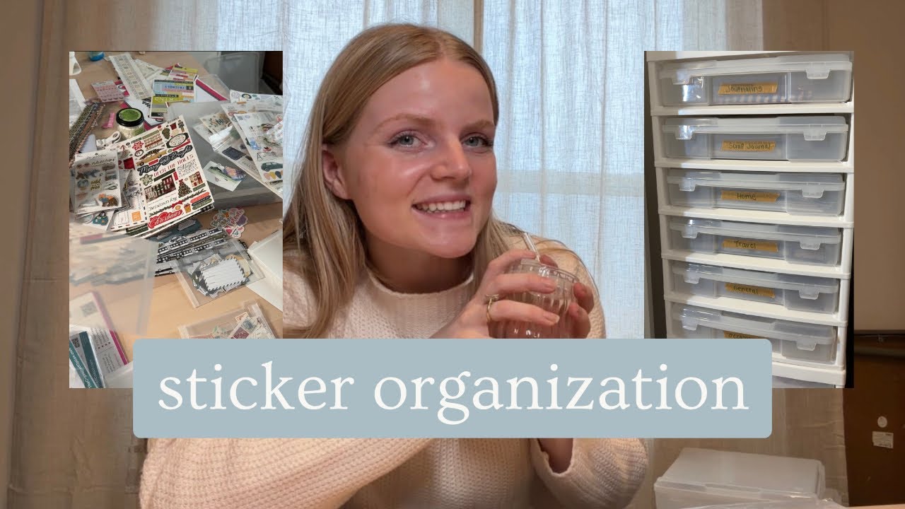 Organizing our craft supplies: Stickers Edition!