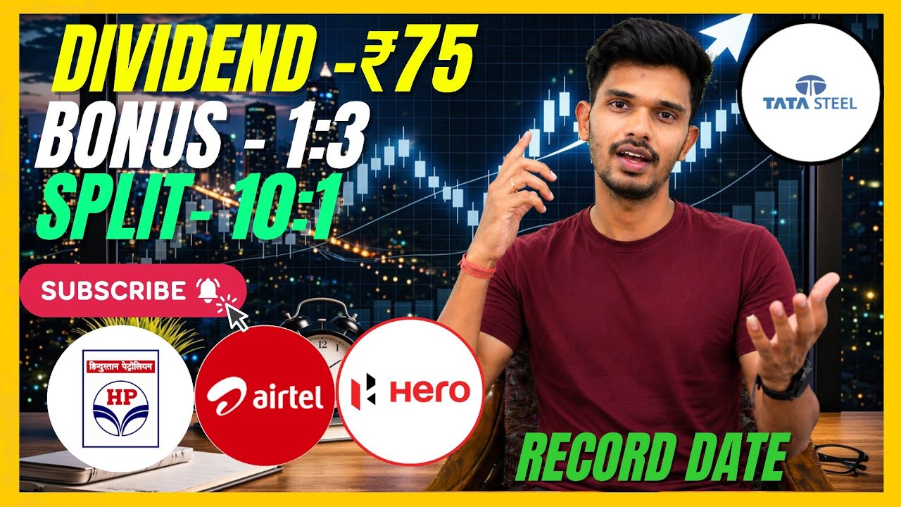  HPCL | Airtel | Tata Steel | Hero Motocorp | Latest Dividend, Bonus और Split Announcement