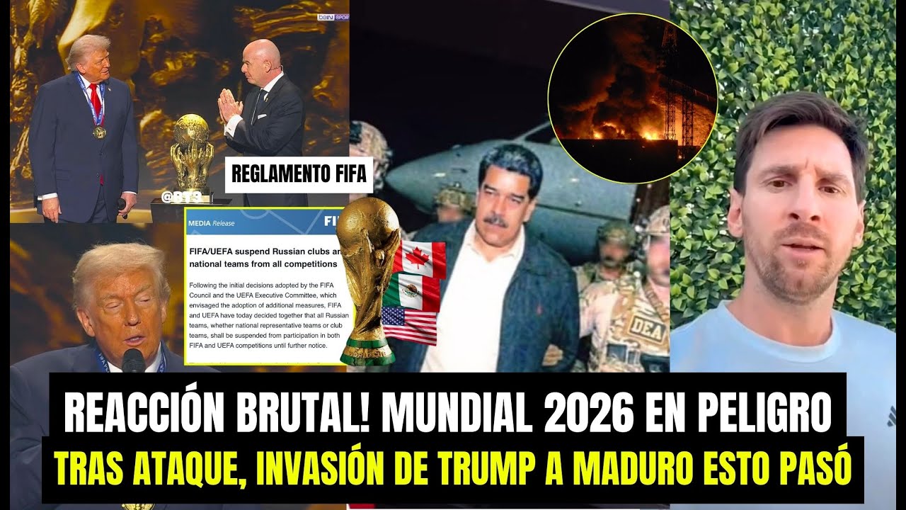 BRUTAL REACCIÓN! EL MUNDIAL DEL 2026 NO SE JUGARÍA POR ATAQUE Y CAPTURA DE TRUMP A MADURO ESTO PASÓ
