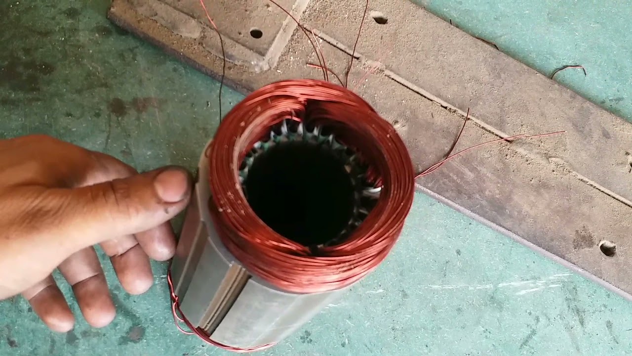 HowTo Samarsible Water Pump Winding Data 0.75 hp All detall in Video .poshto.atoz electronics