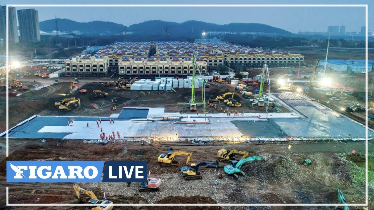 En TIMELAPSE, construction d'hôpitaux à Wuhan contre le coronavirus