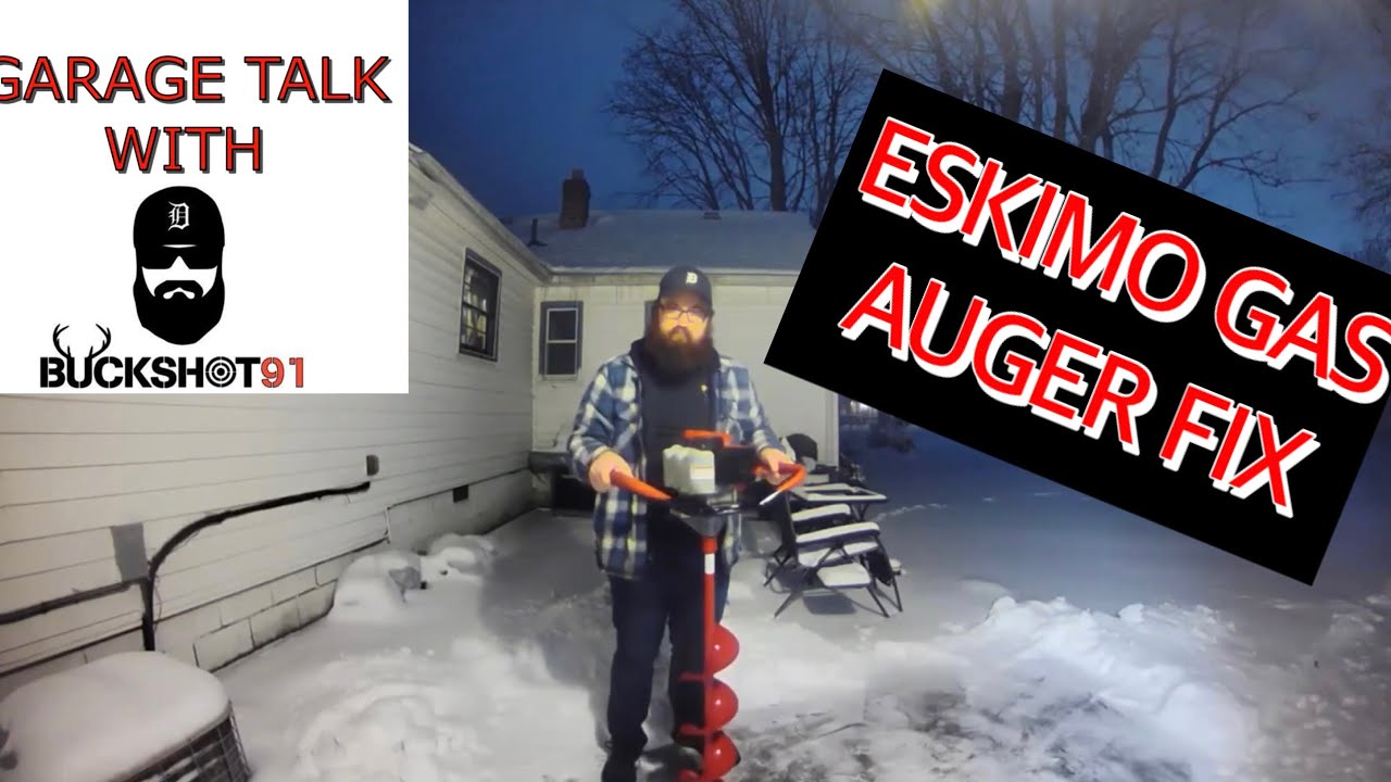 Eskimo Gas Auger Fixed! Fuel Leak On Stingray 33CC