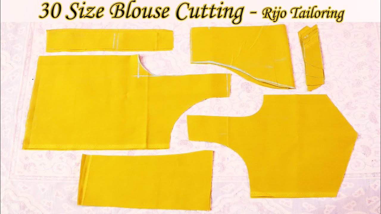 30 size blouse cutting detail explanation for beginners | normal 30 inch size blouse cutting tamil