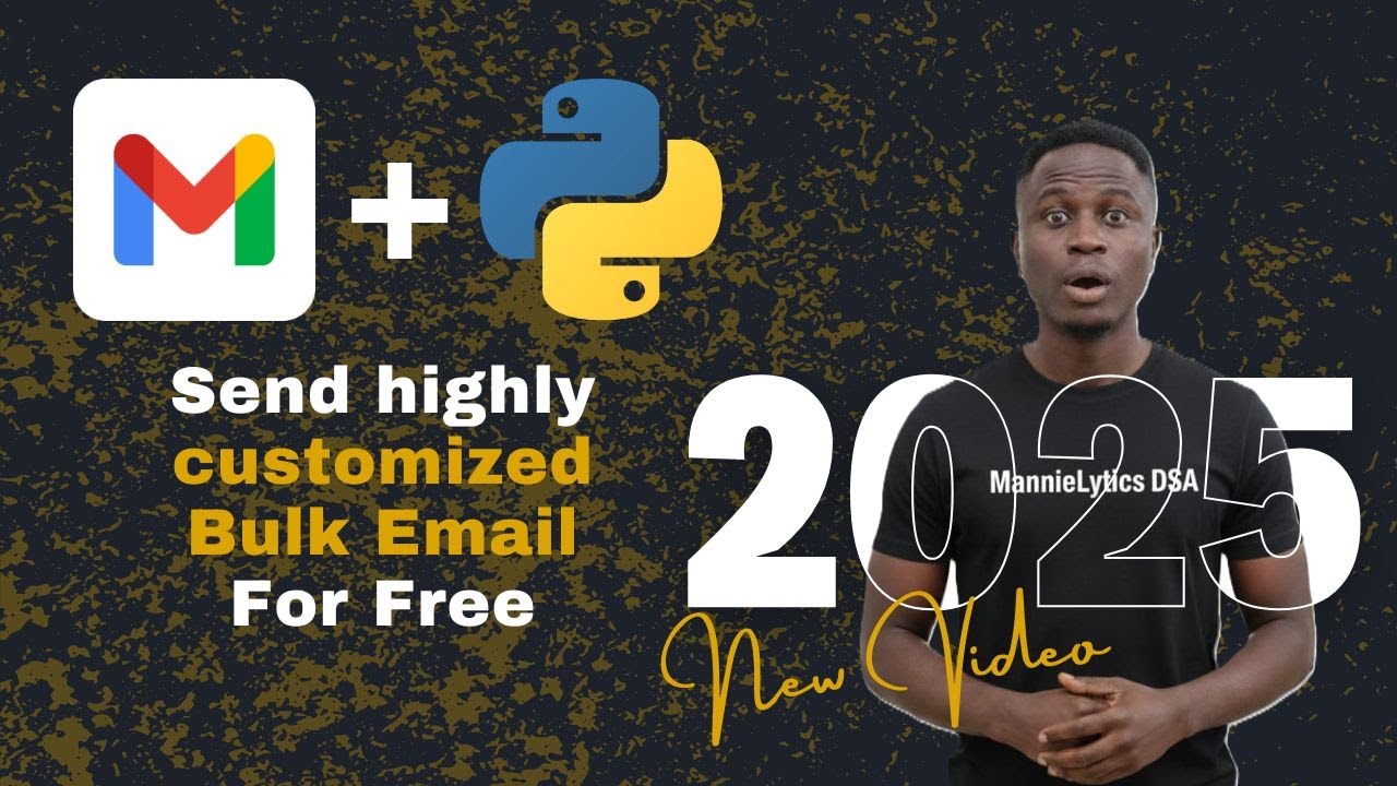 Create and send highly customized emails with PYTHON for FREE using yagmail.
