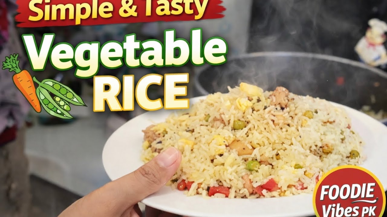 Chinese Style Chicken egg fried rice recipe | Vegetables Rice 😋 | Foodie Vibes PK 
