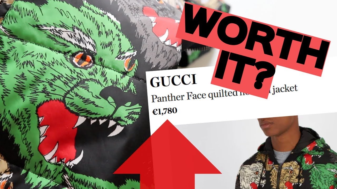 &pound;1600 GUCCI PANTHER DOWN JACKET REVIEW!!