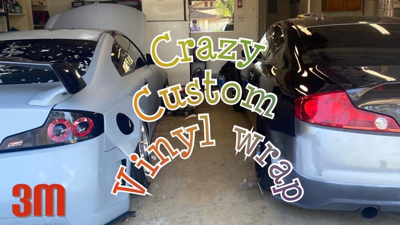STANCED G35 PANDA VINYL WRAP.!!