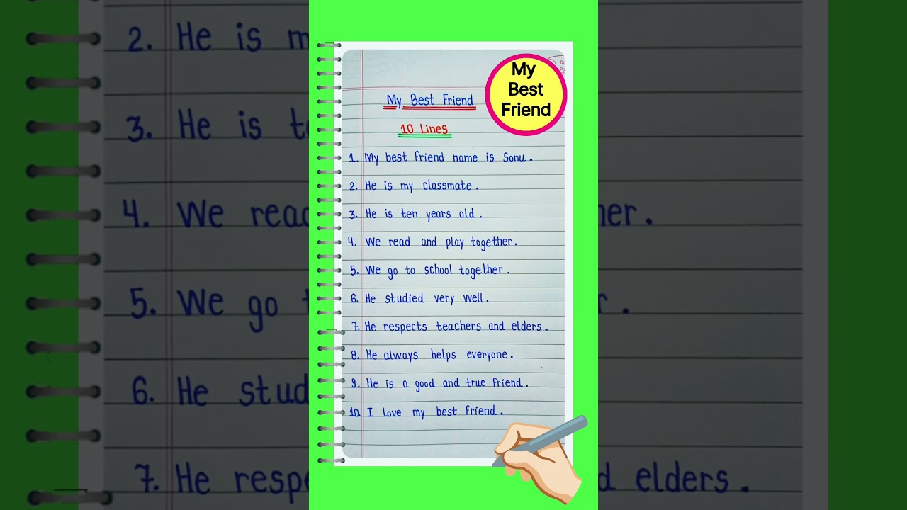 10 Lines On My Best Friend in English/Essay On My Best Friend in English/My Best Friend Essay