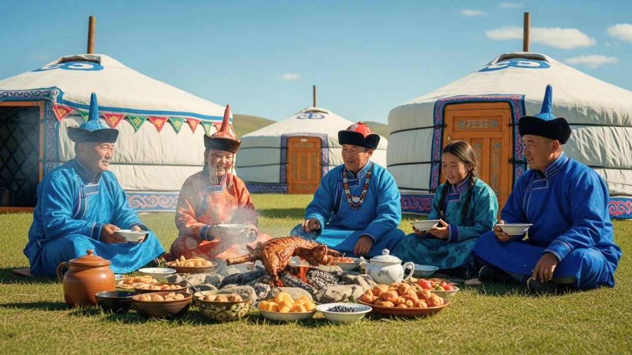 NOMAD LIFE  A Mongolian Nomad Festival From Morning to Night