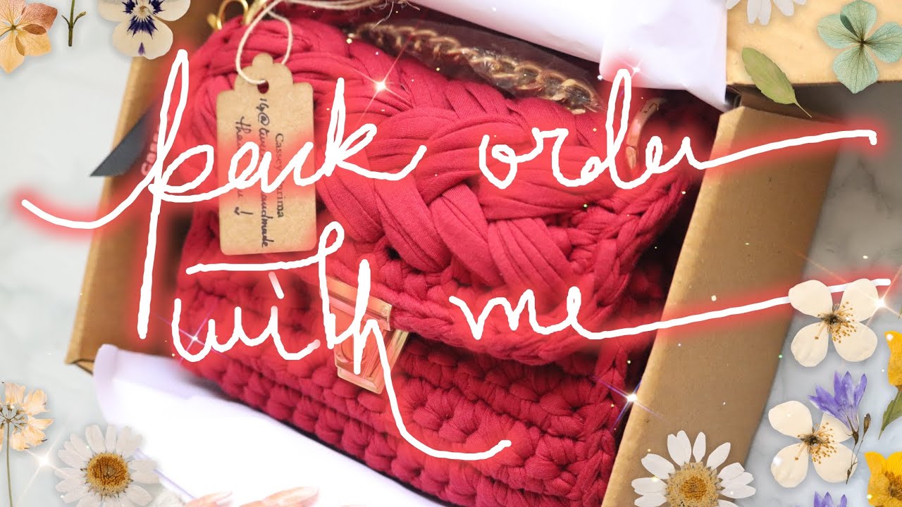 Pack Order With Me | Handmade/Handwoven Bag | Turimahandmade Bag | ASMR slow Packing