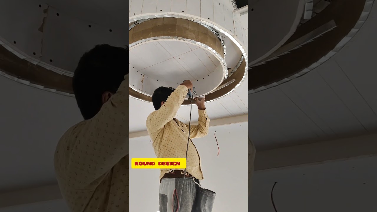 gypsum falsiling round design #gypsumceiling #popceilling #round