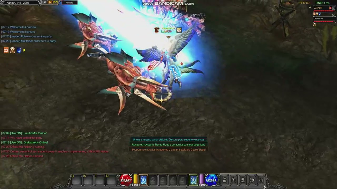 Party Control MuOnline - MUE EMULATOR.