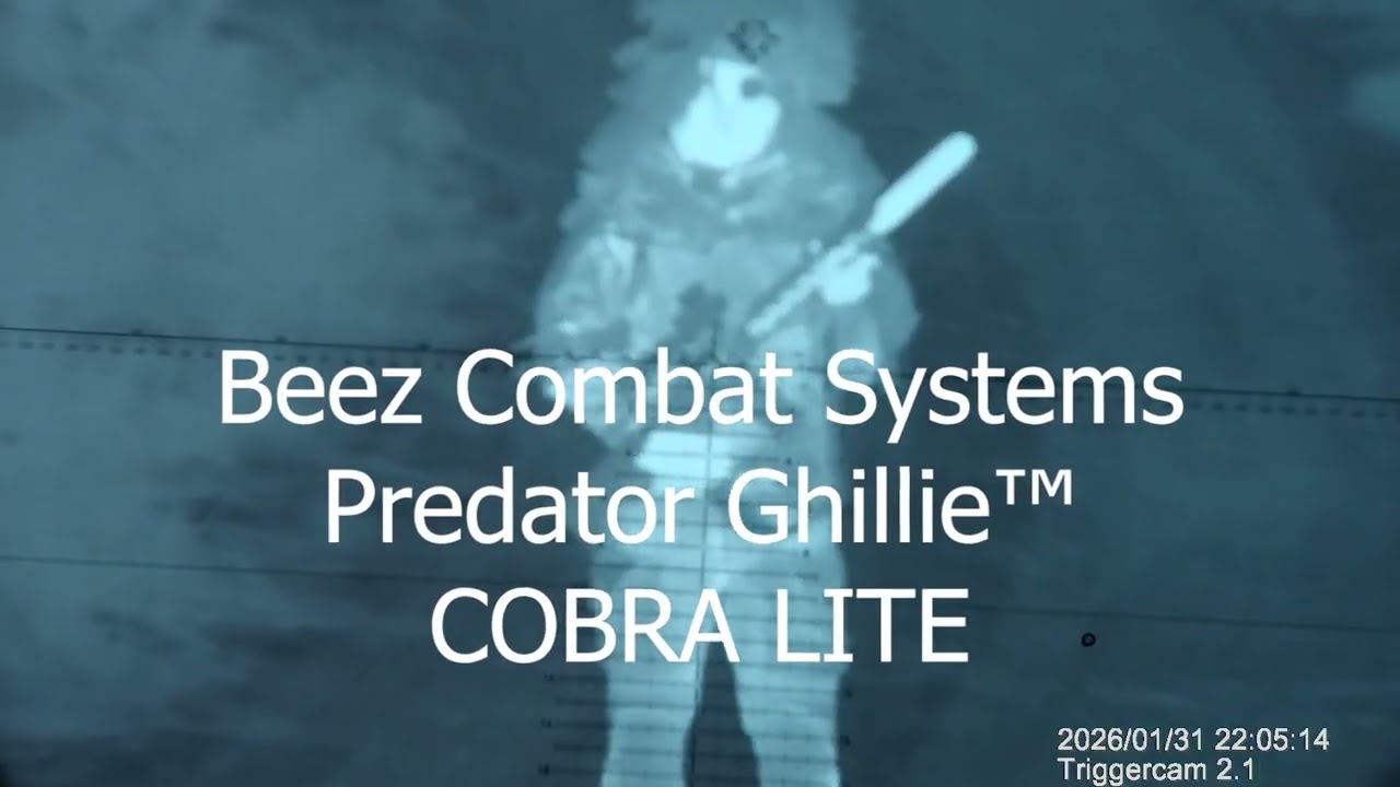Thermal View of Predator Ghillie COBRA LITE and SPECTRALFLAGE VEIL