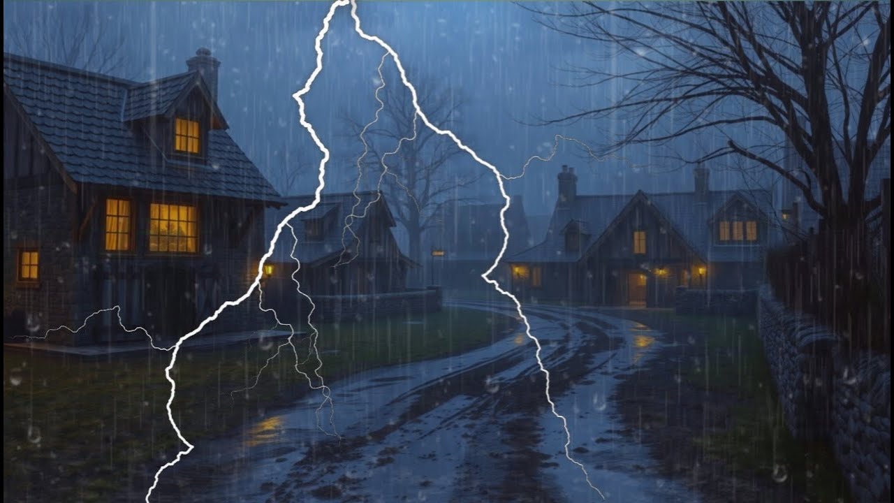 Beat Insomnia Tonight with Relaxing Sounds – Heavy Rain and Thunder All Night Long