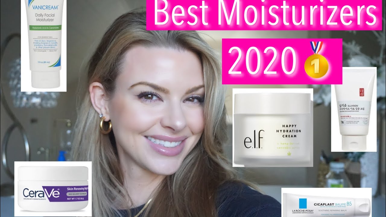 best moisturizers of 2020!!!! | drugstore skincare | bauer beauty | vlogmasss 🎄