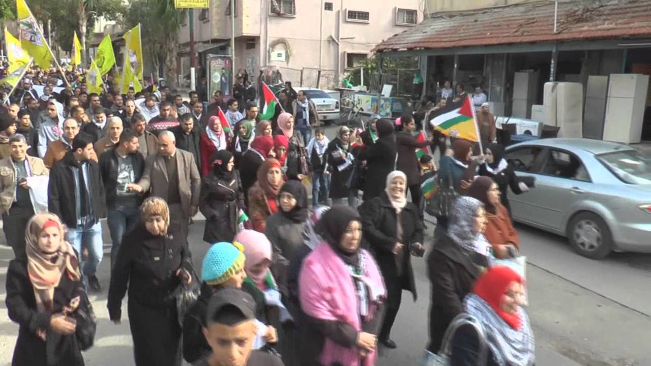 مسيرة وكرنفال في قلقيلية بمناسبة الذكرى 51 لانطلاقة حركة فتح