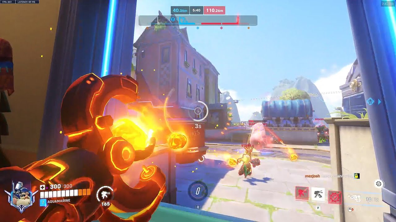 AQUAMARINE SHOWING HIS NASTY SKILL AS TORBJORN OVERWATCH 2 GAMEPLAY SEASON 20