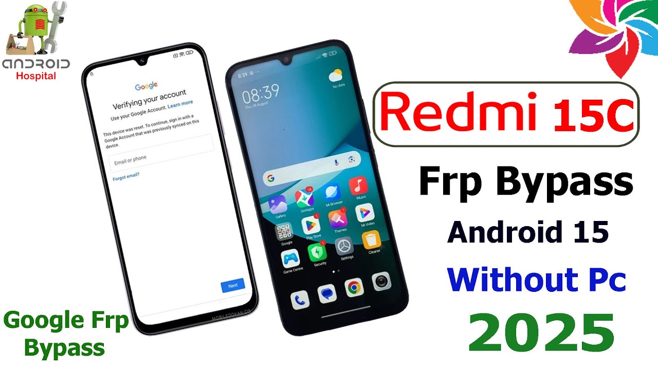 Xiaomi Redmi 15C Frp Bypass✅Android 15✅Redmi 15C HyperOS Google account lock Remove✅Without Pc 2025