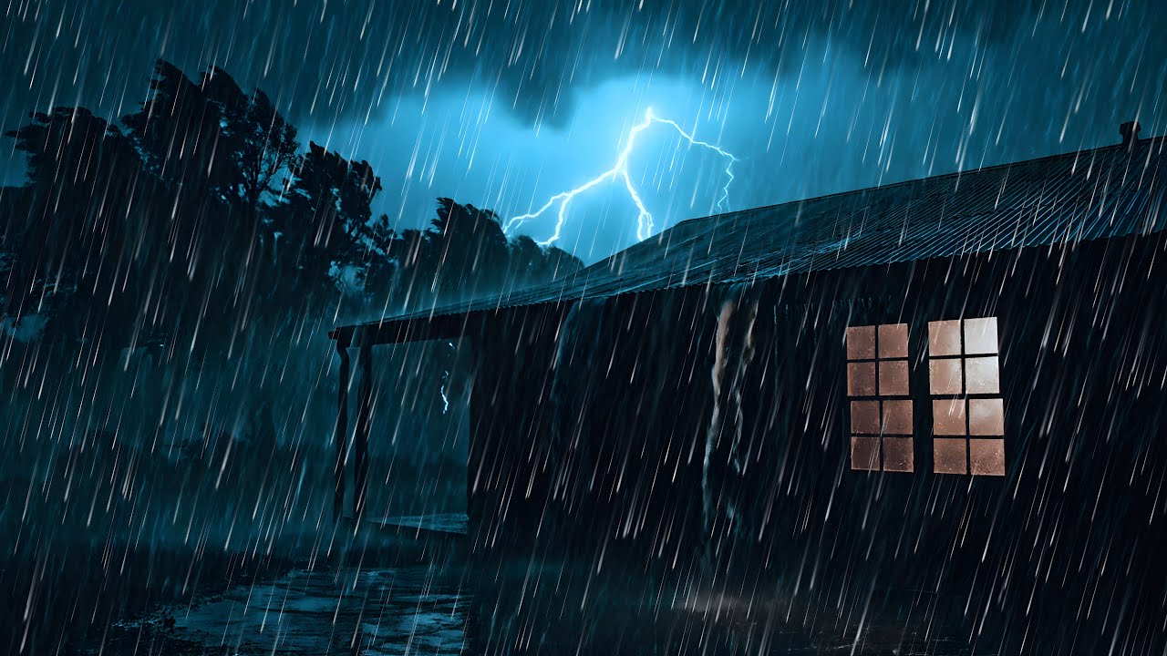 Fall Asleep FAST Tonight 😴 Heavy Rain & Loud Thunder on Tin Roof #58