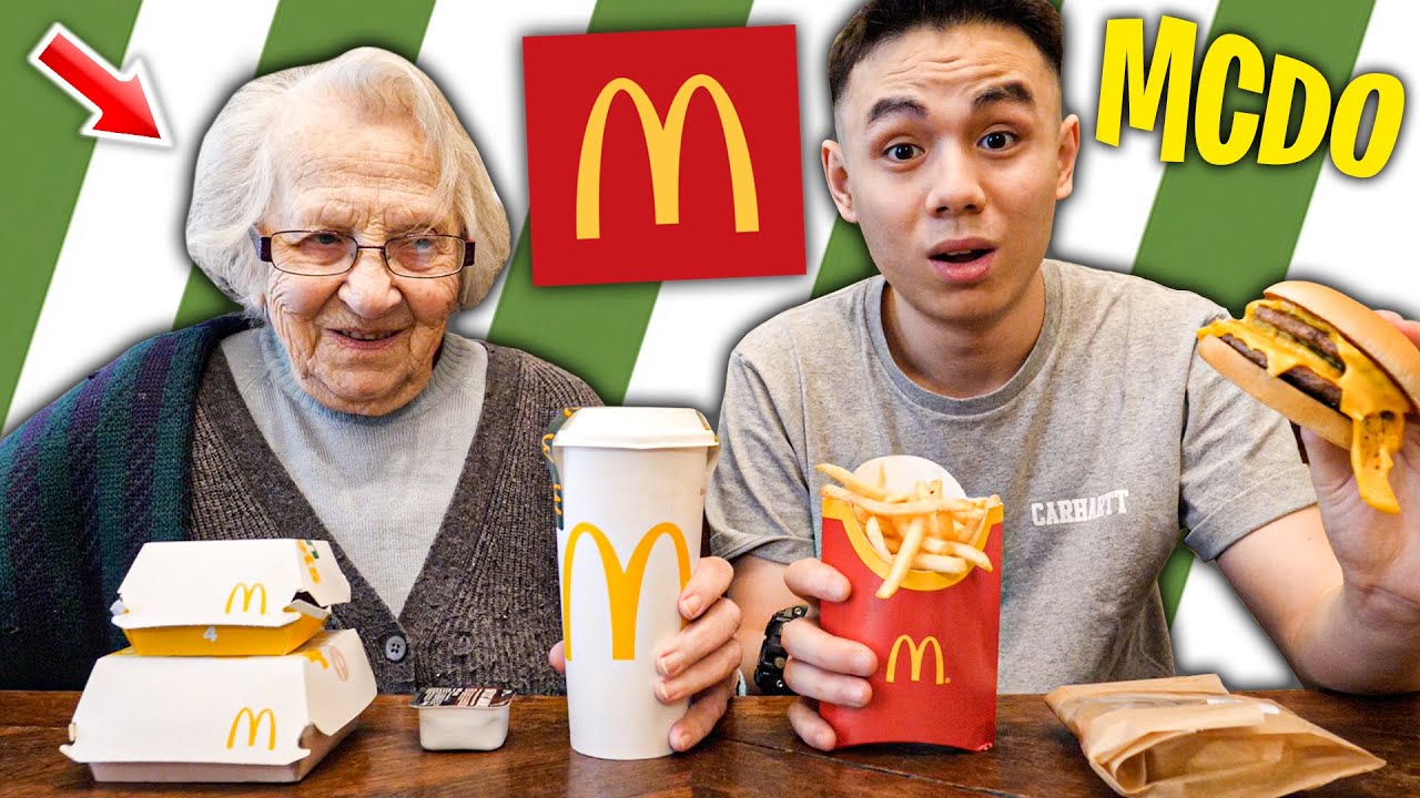 DEGUSTATION MCDO avec MA GRAND-MERE !!