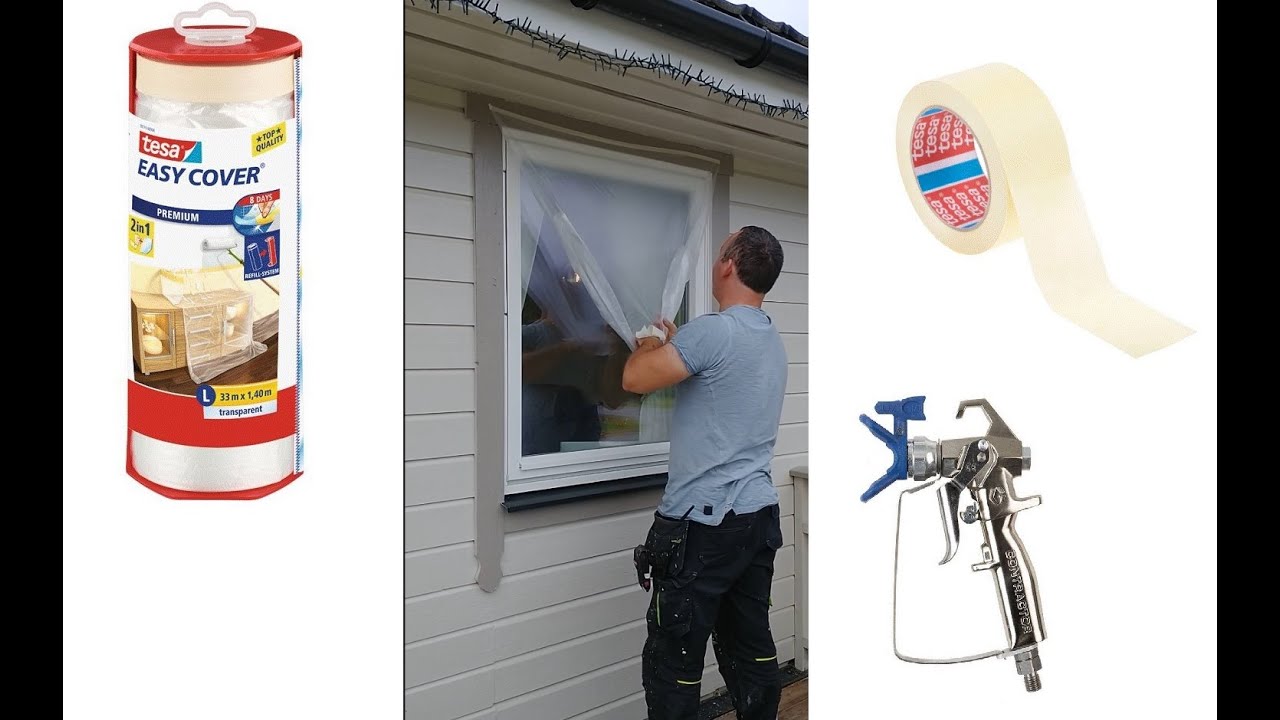 How to mask a window before spray painting