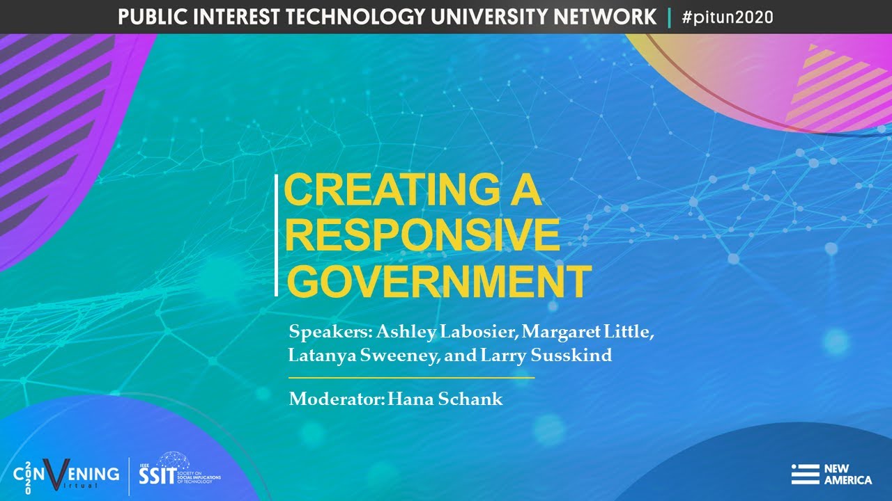 Creating A Responsive Government - +/