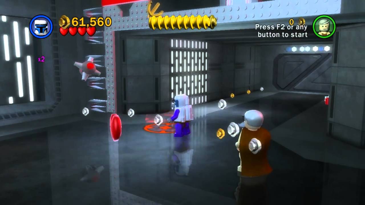 Let's Play Lego Star Wars: The Complete Saga - Ep 4 Ch 5 ~ Death Star Escape ~ Free Play 1 of 2