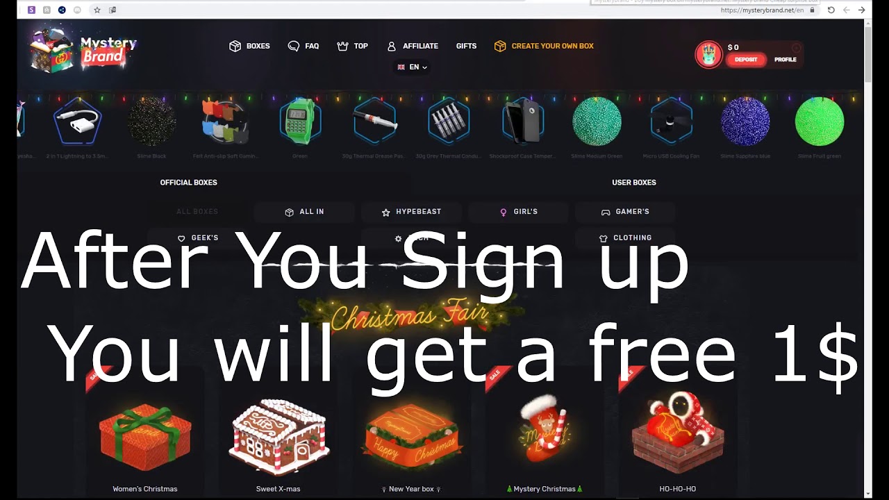 How to Start on MysteryBrand with 0$!!!!!