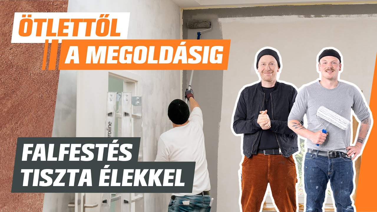 Falfestés tiszta élekkel - Ötlettől a megoldásig - OBI