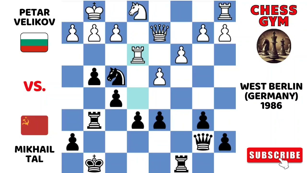 Petar Velikov vs Mikhail Tal. West Berlin (Germany) 1986.