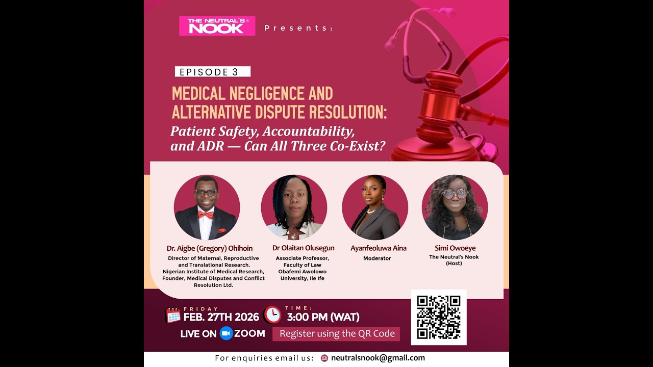 EPISODE 3  Medical Negligence and Alternative Dispute Resolution