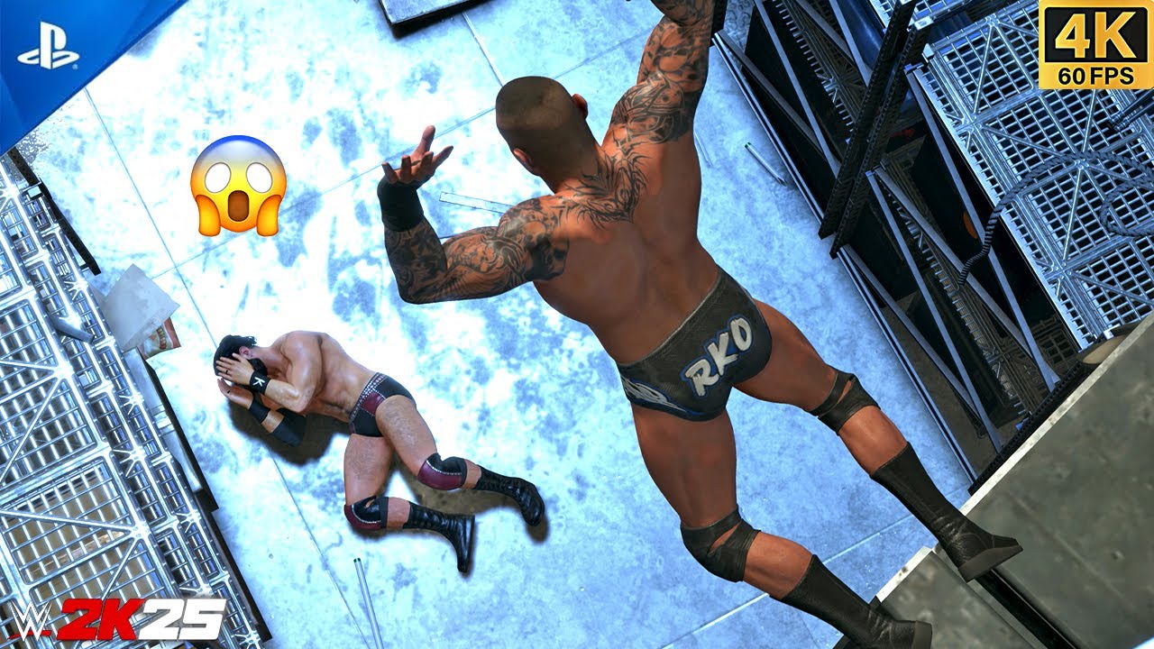 WWE 2K25 - Randy Orton VS Drew McIntyre - Backstage Brawl | 4K PS5