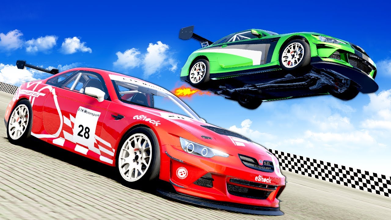 Downhill Race in ILLEGAL CARS! (BeamNG)