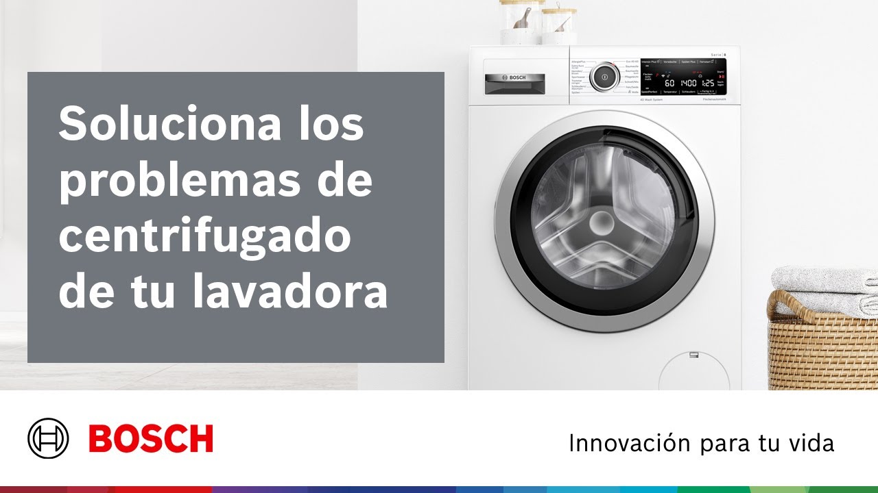 ¿Tu lavadora Bosch no centrifuga? | SOLUCIONADO