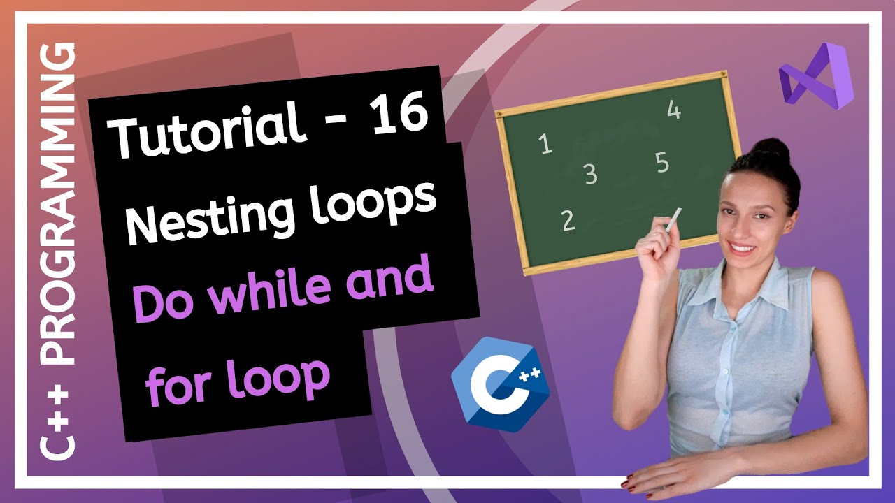 C++ FOR BEGINNERS (2025) - How to nest loops, How to nest for and do-while loop PROGRAMMING TUTORIAL