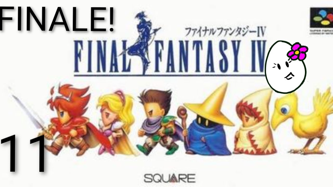FINALE! Final Fantasy IV (1991): End Boss, Credits, Trying No Magic Method, First Playthrough! Pt 11