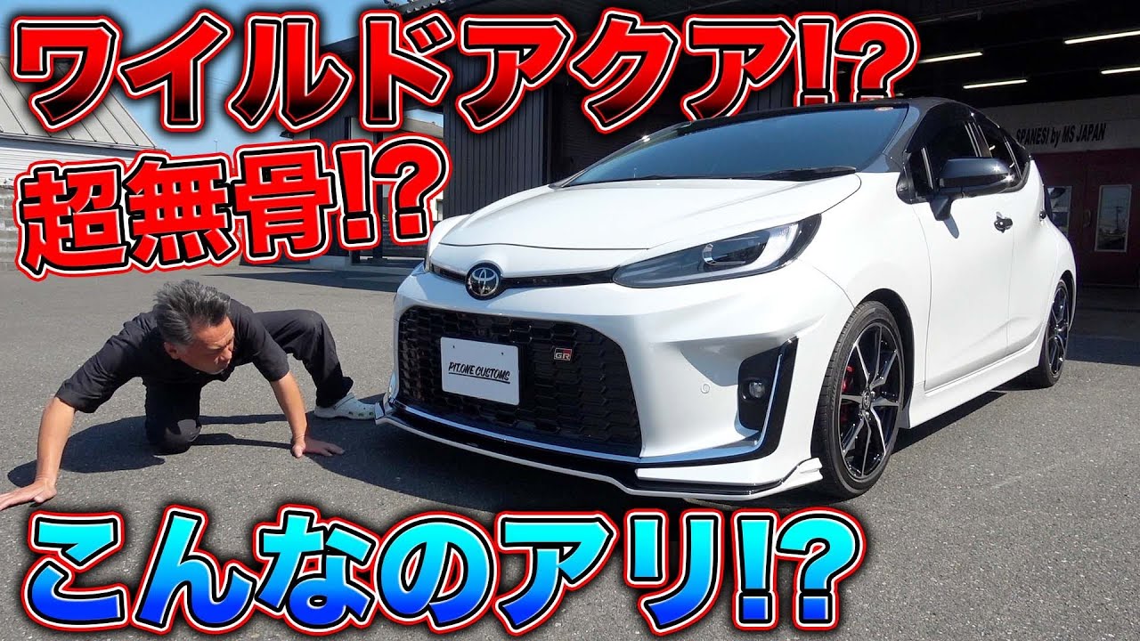 アクア異端カスタム！？超簡単に印象を変える？見たことない車に、、！？