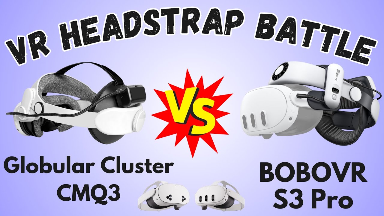Bobovr S3 Pro против Globular Cluster CMQ3 для Meta Quest 3 и 3s — сравнение VR-ремешков
