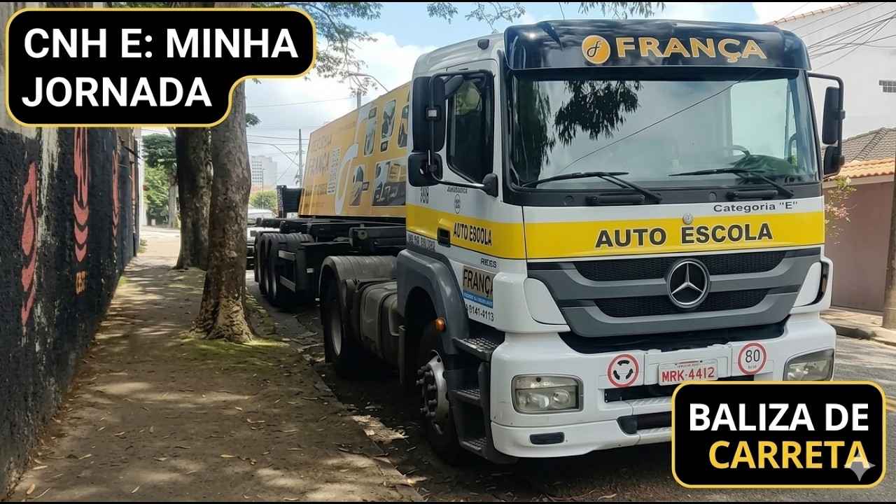 Trucking Skills: Parallel Parking Practice | Aula de Baliza com Carreta CNH-E
