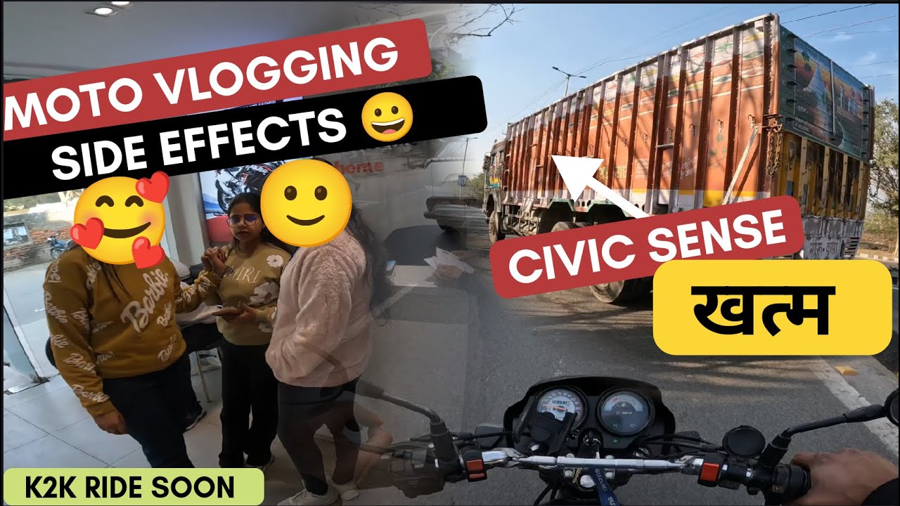 Power of moto vlogger 🤩 सब मूड मूड कर देख रहे थे || CIVIC SENSE ZERO || K2K Ride Soon
