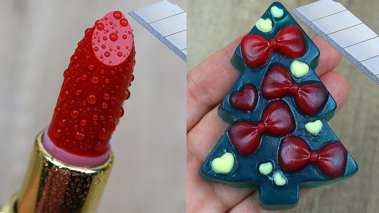 Relaxing Soap Carving ASMR. Satisfying Soap and lipstick cutting. Corte de jabón - 426